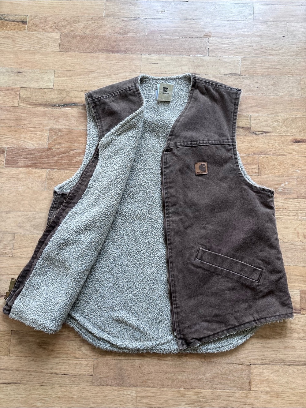 Vintage Carhartt Sherpa Lined Vest USA